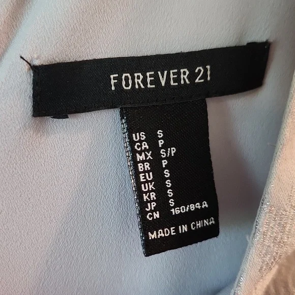 Forever 21 Silver Brocade Fit & Flare Dress - Picture 4 of 6